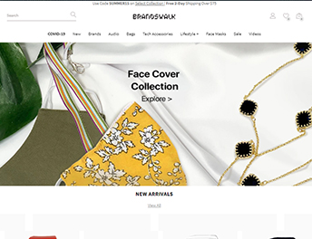 Web Application Developed for BrandsWalk